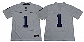 Penn State Nittany Lions 1 White Nike College Football Jersey,baseball caps,new era cap wholesale,wholesale hats